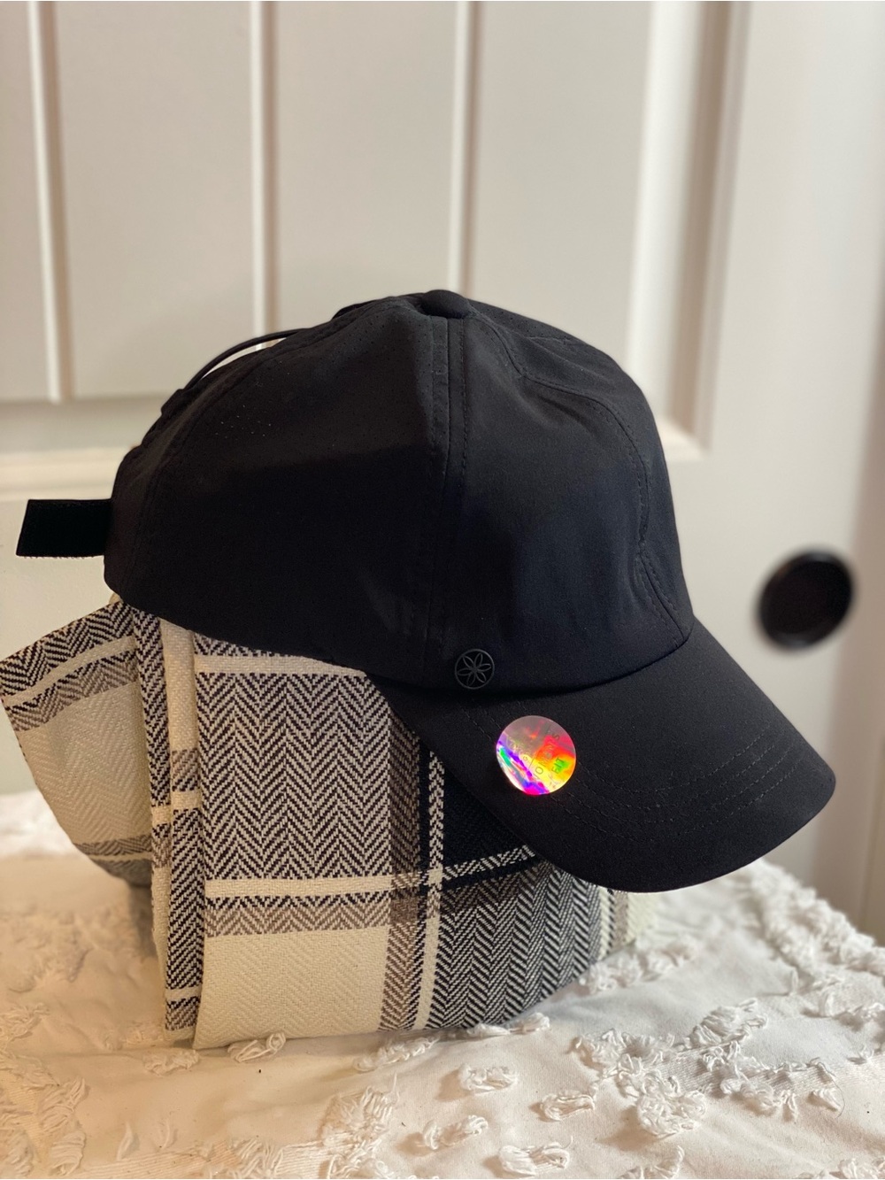 Black Ponytail Baseball Cap - Lightweight Everyday Hat